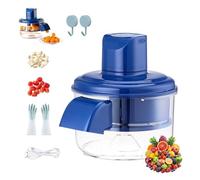 Grape Peeling Machine, 2025 Upgraded New Electric Automatic Garlic Peeler Machine, Rechargeable Home Kitchen Aid Peeler, Small Commercial Fruit Skin Remover Tool for Cherry, Plum (Blue)