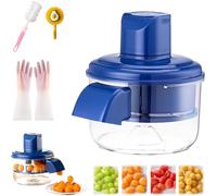 Grape Peeling Machine, Automatic Grapes Tomato Peeling Machine, Electric Grape Peeler Rechargeable Commercial Smart Fruit Machines, for Cherry Tomatoes, Garlic (1pcs)