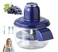 Grape Peeling Machine, Automatic Peeling Machine, Rechargeable Hands-Free Peeler, Quick Peel, Durable & Portable, for Grapes, Cherry Tomatoes & Small Fruit (Blue)