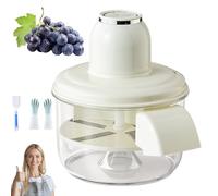 Grape Peeling Machine, Automatic Peeling Machine, Rechargeable Hands-Free Peeler, Quick Peel, Durable & Portable, for Grapes, Cherry Tomatoes & Small Fruit (Beige)