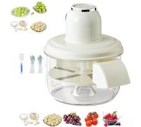 Grape Peeling Machine, Automatic Peeling Machine, Rechargeable Hands-Free Peeler, Small Fruit Garlic Peeler Cherry Tomato Garlics Skin Remover Easy Tool (white)