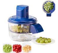 Grape Peeling Machine, Electric Grape Peeler, Automatic Small Fruit Tomato Peeler Tool, Multifunctional Peelers Skinning Tool for Grapes, Cherry, Tomatoes (Blue)
