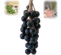 Grape Shaped Soap, Grape Cluster Artisan Soap Bar, Handmade Bar Soap for Face and Body Wash, Decorative Gift for Bridal Showers, Baptisms & Home Spa (20+Gift Box,Dark Purple)