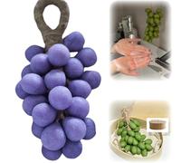 Grape Shaped Soap, Grape Cluster Artisan Soap Bar, Handmade Bar Soap for Face and Body Wash, Decorative Gift for Bridal Showers, Baptisms & Home Spa (20+Gift Box,Light Purple)