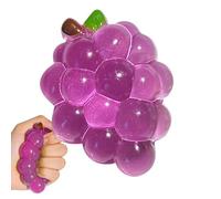 Grape Shaped Soft Toy - Pocket Sized Squeeze Toy, Sensory Fidget with Comfortable Grip, Soft Toys, Lightweight Build, Accessory for Kids Teens and Adults or Play at Home School Car