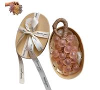 Grape Soap, Grape Soap On a Rope, Decorative & Aromatic Soaps for Washing Fresh Air, Lasting Fragrance, for Men and Women (Pink)