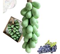 Grape Soap, Grape Soap On A Rope,Handmade Bunch Shaped Bar Artisans, Handcrafted Grapes Soaps,Natural Manual Grape-shaped Soaps, Decorative Gift for Showers, Baptisms & Home Spa (Green)