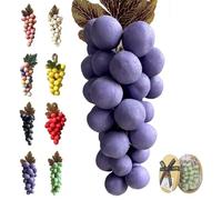 Grape Soap On A Rope, Advanced Handcrafted Grapes Soap, Infused natural fragrance, for Washing Hands and Fresh Air (Purple - Lavender)