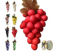 Grape Soap On A Rope, Advanced Handcrafted Grapes Soap, Infused natural fragrance, for Washing Hands and Fresh Air (Red - Plum Blossom)