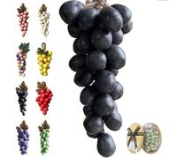 Grape Soap On A Rope, Advanced Handcrafted Grapes Soap, Infused natural fragrance, for Washing Hands and Fresh Air (Black - Bitter Orange Blossom)