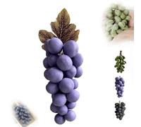 Grape Soap On A Rope, Grape Cluster Soap, Advanced Handmade Soap, Natural Cold Process Artisan Soaps for Face, Body Shower & Hands, Decorative Soap Bars, Exquisite Home Decor (Purple,20-granules)