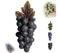Grape Soap On A Rope, Grape Cluster Soap, Advanced Handmade Soap, Natural Cold Process Artisan Soaps for Face, Body Shower & Hands, Decorative Soap Bars, Exquisite Home Decor (Black,20-granules)