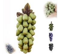 Grape Soap On A Rope, Grape Cluster Soap, Advanced Handmade Soap, Natural Cold Process Artisan Soaps for Face, Body Shower & Hands, Decorative Soap Bars, Exquisite Home Decor (Green,20-granules)