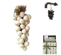 Grape Soap On A Rope,Grape Cluster Soap, Handmade Grape-Shaped Soap,Natural Cold Process Artisan Soaps for Face, Body Shower & Hands, Decorative Gift (white)