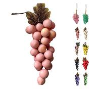 Grape Soap On A Rope, Grape Cluster Soap, Handmade Grapes Shaped Soaps, Natural Cold Process Artisan Soaps for Face, Body & Hands, Unique Gift, Home Decor (Pink)