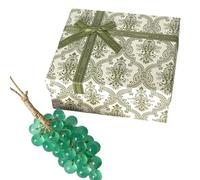 Grape Soap On A Rope, Handcrafted Grape Soap, Handmade with Fresh Vine Grapes Essence, Natural Face & Body Bath Bunch Soaps Perfect for Skin Hydration (gift box) (Crystal Green)