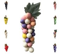 Grape Soap on a Rope, Handmade Bunch Shaped Bar Artisans, Natural Cold Process Artisan Soaps, Body Bath Grapes Bunch Soap for Man Woman (Mix)