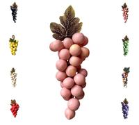Grape Soap on a Rope, Handmade Bunch Shaped Bar Artisans, Natural Cold Process Artisan Soaps, Body Bath Grapes Bunch Soap for Man Woman (Pink)