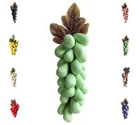 Grape Soap on a Rope, Handmade Bunch Shaped Bar Artisans, Natural Cold Process Artisan Soaps, Body Bath Grapes Bunch Soap for Man Woman (Green)