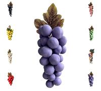Grape Soap on a Rope, Handmade Bunch Shaped Bar Artisans, Natural Cold Process Artisan Soaps, Body Bath Grapes Bunch Soap for Man Woman (Purple)