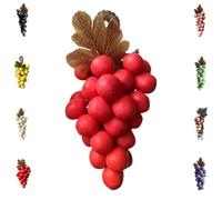 Grape Soap on a Rope, Handmade Bunch Shaped Bar Artisans, Natural Cold Process Artisan Soaps, Body Bath Grapes Bunch Soap for Man Woman (Red)