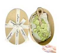 Grape Soap On A Rope, Handmade DIY Grapes Cluster Shaped Soaps,Exquisite Decorative Gift for Bridal Showers, Baptisms & Home Spa, for Washing Hands and Fresh Air Men Women (green)