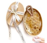 Grape Soap On A Rope, Handmade DIY Grapes Cluster Shaped Soaps,Exquisite Decorative Gift for Bridal Showers, Baptisms & Home Spa, for Washing Hands and Fresh Air Men Women (orange)
