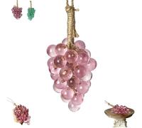 Grape Soap On A Rope,Handmade Grape Cluster Shaped Soaps,Handmade with Fresh Vine Grapes Essence, for Face, Body & Hands (Large pink)