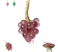 Grape Soap On A Rope,Handmade Grape Cluster Shaped Soaps,Handmade with Fresh Vine Grapes Essence, for Face, Body & Hands (Small Purple)