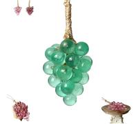 Grape Soap On A Rope,Handmade Grape Cluster Shaped Soaps,Handmade with Fresh Vine Grapes Essence, for Face, Body & Hands (Small green)