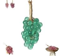 Grape Soap On A Rope,Handmade Grape Cluster Shaped Soaps,Handmade with Fresh Vine Grapes Essence, for Face, Body & Hands (Large green)
