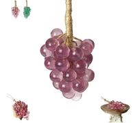 Grape Soap On A Rope,Handmade Grape Cluster Shaped Soaps,Handmade with Fresh Vine Grapes Essence, for Face, Body & Hands (Large purple)