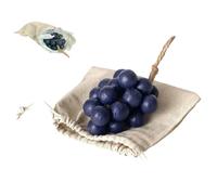 Grape Soap On A Rope,Handmade Grape Cluster Shaped Soaps,Handmade with Fresh Vine Grapes Essence, for Face, Body & Hands (Purple Grapes)