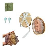 Grape Soap On A Rope, Handmade Grape Cluster Soap for Hand Face, Natural Cold Process Artisan Soaps for Washing Fresh Air, Men and Women (Lavender) (1, Pink)