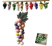 Grape Soap on a Rope, Handmade Grape Shaped Soap, Face & Body Bath Grapes Cluster Soaps for Shower, Home Decor (Colorful)