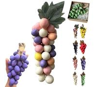 Grape Soap on a Rope, Handmade Grapes-Shaped Soap, for Face, Hands, Body Shower & Fresh Air, Home Decor (Mix,42pcs)