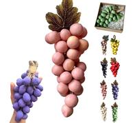 Grape Soap on a Rope, Handmade Grapes-Shaped Soap, for Face, Hands, Body Shower & Fresh Air, Home Decor (Pink,42pcs)