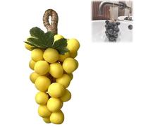 Grape Soap on a Rope, Handmade Grapes-Shaped Soaps, for Face, Body Shower & Hands, Decorative Soap Bars, No Need to DIY, Washing Hands and Fresh Air (Yellow)