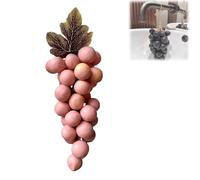 Grape Soap on a Rope, Handmade Grapes-Shaped Soaps, for Face, Body Shower & Hands, Decorative Soap Bars, No Need to DIY, Washing Hands and Fresh Air (Pink)