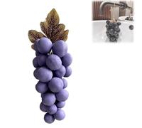 Grape Soap on a Rope, Handmade Grapes-Shaped Soaps, for Face, Body Shower & Hands, Decorative Soap Bars, No Need to DIY, Washing Hands and Fresh Air (Purple)