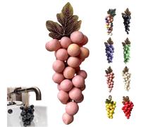 Grape Soap On A Rope, Handmade Grapes-Shaped Soaps, Grape Cluster Soap, Decorative Advanced Handmade Soaps, Exquisite Home Decor (Pink)