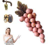 Grape Soap on a Rope, Handmade Grapes-Shaped Soaps, Grapes Vine Soaps on a Ropes, for Face, Body Shower & Hands, Decorative Soap Bars, Exquisite Home Decor and Gift Choice (Pink)