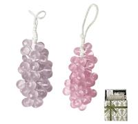 Grape Soap on a Rope,Handmade Grapes-Shaped Soaps,Handmade DIY Exquisite Home Decor for Face,Body Shower & Hands,Decorative Soap Bars,for Washing Hands and Fresh Air Men Women (1, purple+pink)
