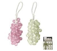 Grape Soap on a Rope,Handmade Grapes-Shaped Soaps,Handmade DIY Exquisite Home Decor for Face,Body Shower & Hands,Decorative Soap Bars,for Washing Hands and Fresh Air Men Women (1, pink+green)