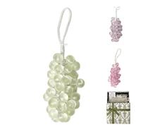 Grape Soap on a Rope,Handmade Grapes-Shaped Soaps,Handmade DIY Exquisite Home Decor for Face,Body Shower & Hands,Decorative Soap Bars,for Washing Hands and Fresh Air Men Women (1, green)