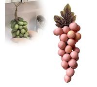 Grape Soap on a Rope, Handmade Grapes-Shaped Soaps, Natural Cold Process Artisan Soaps, Exquisite Home Decor for Face, Body Shower & Hands, Decorative Soap Bars (Pink)