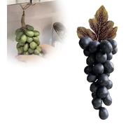 Grape Soap on a Rope, Handmade Grapes-Shaped Soaps, Natural Cold Process Artisan Soaps, Exquisite Home Decor for Face, Body Shower & Hands, Decorative Soap Bars (Black)