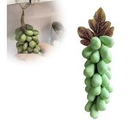 Grape Soap on a Rope, Handmade Grapes-Shaped Soaps, Natural Cold Process Artisan Soaps, Exquisite Home Decor for Face, Body Shower & Hands, Decorative Soap Bars (Green)