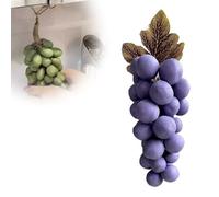 Grape Soap on a Rope, Handmade Grapes-Shaped Soaps, Natural Cold Process Artisan Soaps, Exquisite Home Decor for Face, Body Shower & Hands, Decorative Soap Bars (Purple)