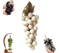 Grape Soap on a Rope, Handmade Grapes-Shaped Soaps, Natural Face & Body Bath Bunch Soaps, Exquisite Home Decor and Gift Choice for Bathroom Décor & Holiday Gifts (White)